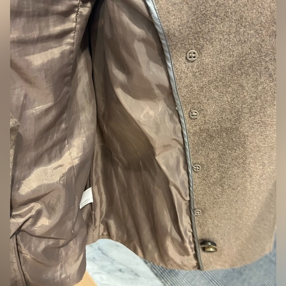 New York & Company Light Brown tan button up coat, medium - Picture 2 of 8
